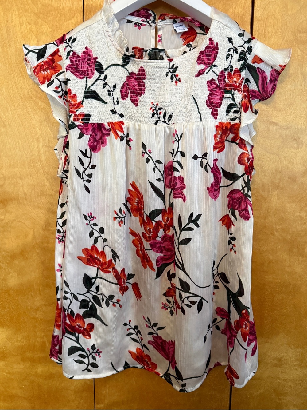 Old Navy Floral Blouse Size Large